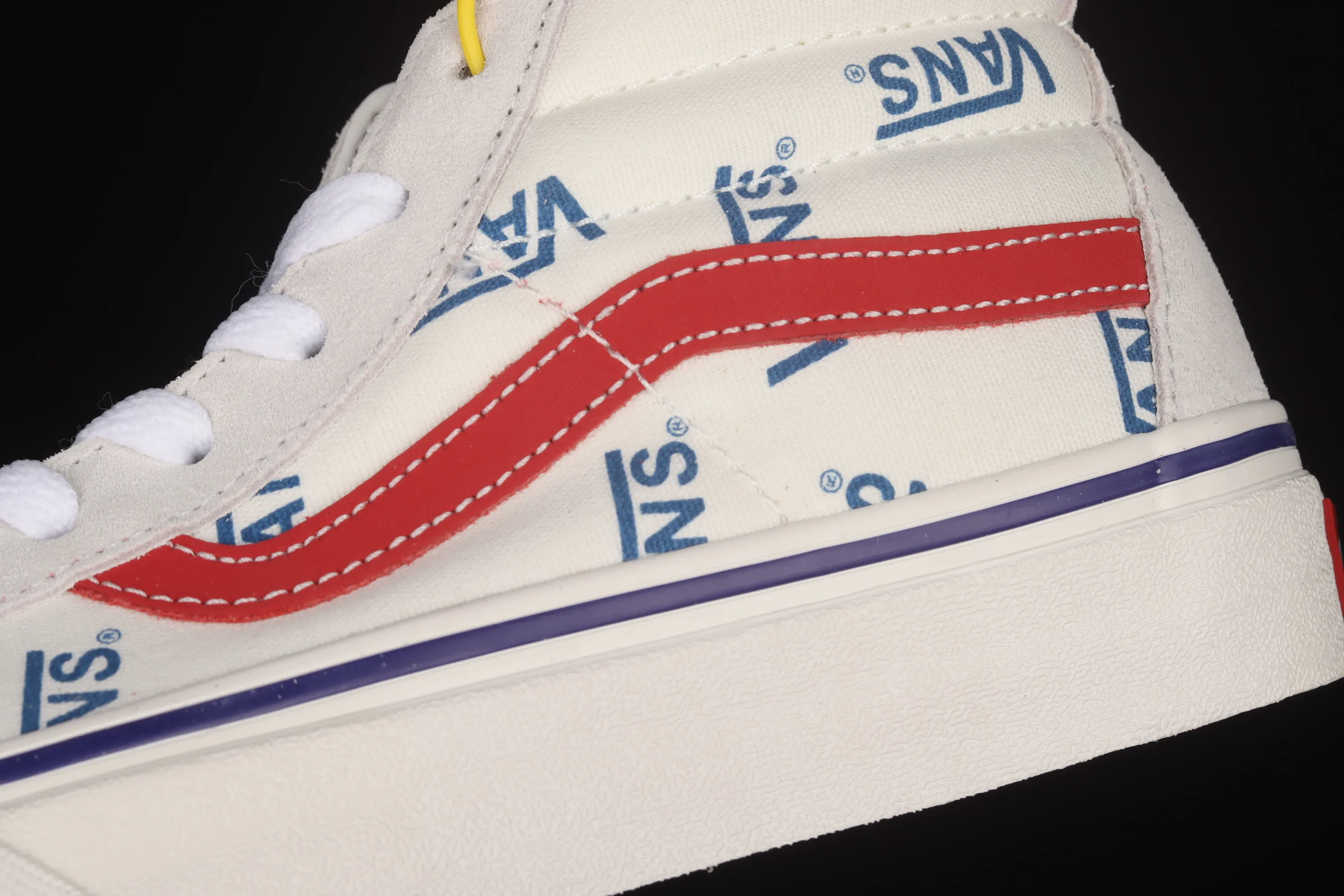 All categories Vans Vans series Vans Mid Vans China Vans Sk8-Mid Logo white full-print mid-top casual sneakers VN0A3WKT9M8